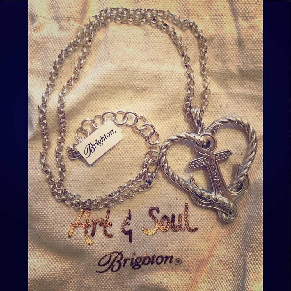 Brighton Anchored in Love Necklace NWT!!